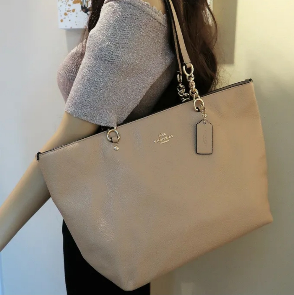 Coach Sophia Pebble Leather Tote Bag